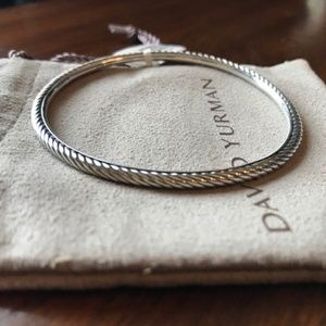 David Yurman Cable Bangle Bracelet Sterling NWT